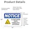 Signmission Clear Door Path Forklifts Entering Sign With Symbol, 14 in W x Rectangle, Vinyl Decal OS-2PACK-NS-D-1014-L-10660 - alternate 5